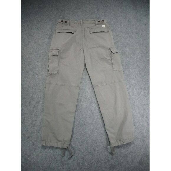 American Eagle Cargo Pants Mens 32x30 Actual 32x26 Gray Slim Lived In Flex - Picture 14 of 16